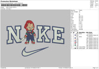 Nike Chucky V4 Embroidery File 6 sizes