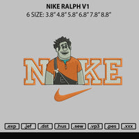 Nike Ralph V1 Embroidery File 6 sizes