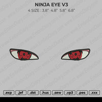 Ninja Eye V3 Embroidery
