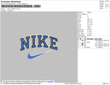 Nike 2 Outline Fill Embroidery