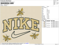 Nike Bee Embroidery