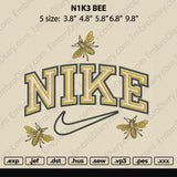 Nike Bee Embroidery