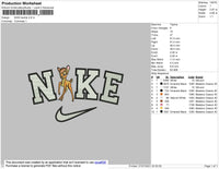 Nike Bambi Embroidery