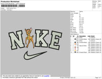 Nike Bambi Embroidery