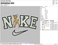 Nike Bambi Embroidery