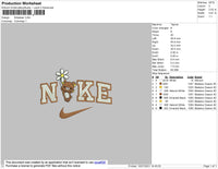 Nike Bear Embroidery