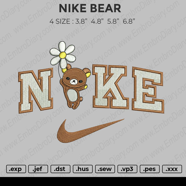 Nike Bear Embroidery