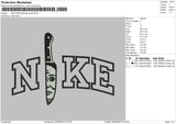 Nike Knife Michael Myers Embroidery