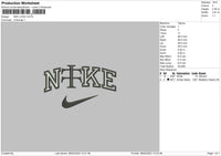 Nike Swoosh0802 Embroidery File 6 sizes