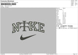 Nike Swoosh0802 Embroidery File 6 sizes