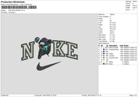 Nike Motorbike Embroidery File 6 sizes