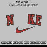 Nke Swoosh Embroiery File 6 sizes