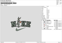 Nike Bunny02 Embroidery File 6 sizes