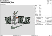 Nike Bunny02 Embroidery File 6 sizes