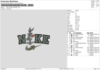 Nike Bunny 2901 Embroidery File 6 sizes