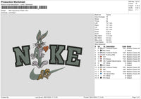 Nike Bunny 2901 Embroidery File 6 sizes