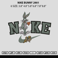 Nike Bunny 2901 Embroidery File 6 sizes