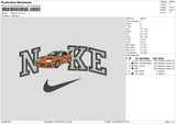 Nike Car V2 1601 Embroidery File 6 sizes