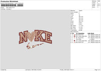 Nike Hearts Swoosh Embroidery File 6 sizes