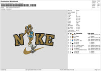 Nike Lolla Swoosh Embroidery File 6 sizes