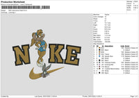 Nike Lolla Swoosh Embroidery File 6 sizes