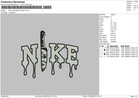 Nike Melt Michael Embroidery File 6 sizes