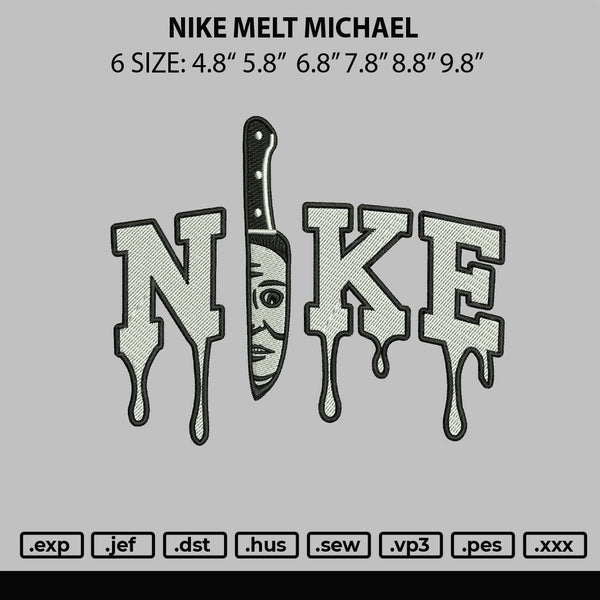 Nike Melt Michael Embroidery File 6 sizes