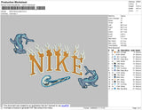 Nike Flame Shark Embroidery