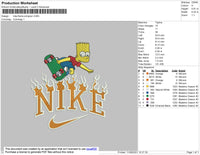 Nike Flame Bart Simpson