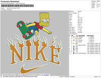 Nike Flame Bart Simpson