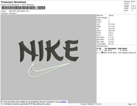 Nike Japan Font Embroidery