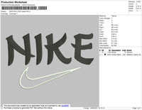 Nike Japan Font Embroidery