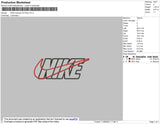 Nike Swoosh Outline Embroidery