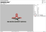 Nm Micro Embroidery File 6 sizes