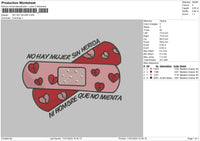 Plaster Heart Embroidery File 6 sizes