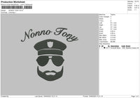 Nonno Tony Embroidery File 6 sizes