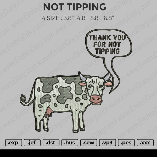 NOT TIPPING COW