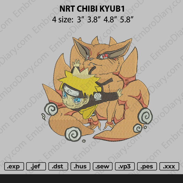 NARUTO CHIBI KYUBI Embroidery