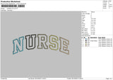 Nurse Color Embroidery File 6 sizes