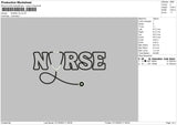 Nurse V5 Embroidery File 6 sizes