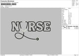 Nurse V5 Embroidery File 6 sizes