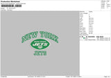 Ny Jets Embroidery File 6 sizes