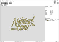 Natanael Embroidery File 6 sizes