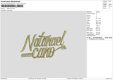 Natanael Embroidery File 6 sizes