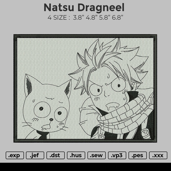 Natsu Dragneel Embroidery