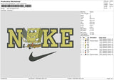 Nike Spongeob Embroiery File 6 sizes