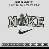 Nike Bandai Sw Embroidery File 6 sizes