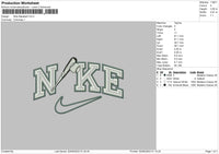 Nike Baseball Embroidery File 6 sizes