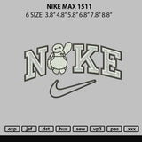 Nike Max 1511 Embroidery File 6 sizes