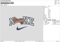 Nike Bears Embroidery File 6 sizes